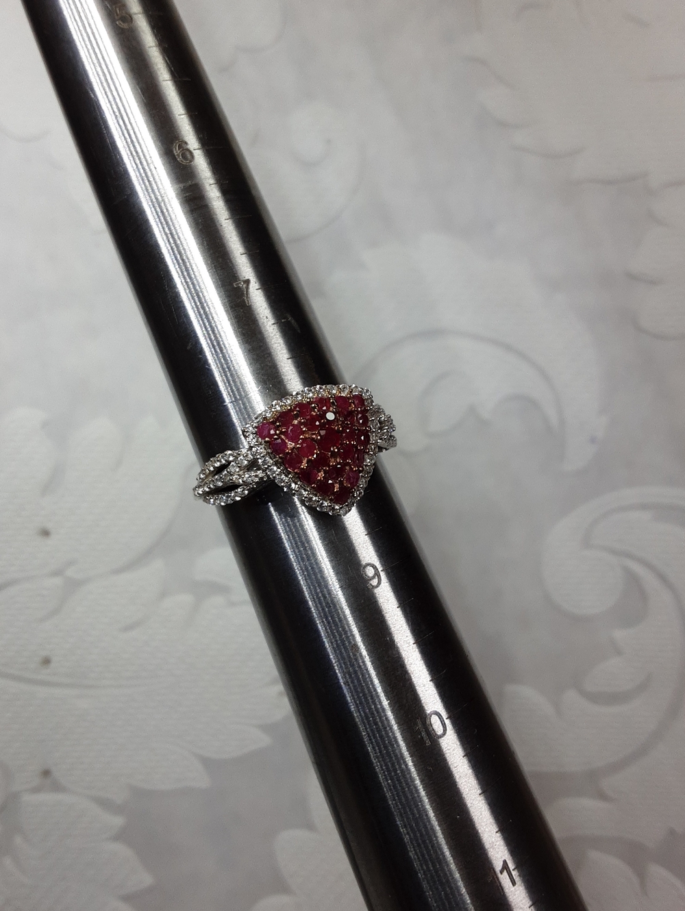 925 ruby ring. - Picture 5 of 5